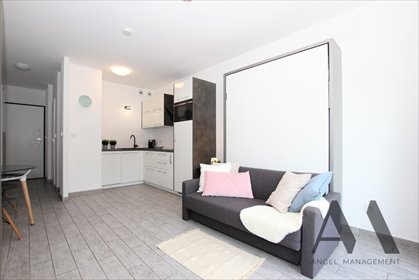 Inwestycyjne studio z balkonem, pełne umeblowanie, wysoki standard mieszkanie Wrocław, Walońska