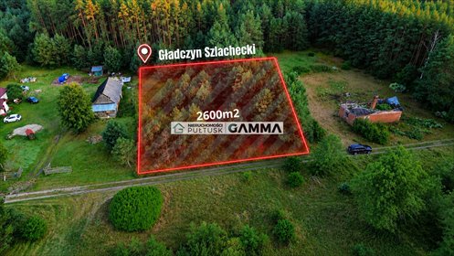 Polecam działkę 2324 m² z mediami w Gładczynie Szlacheckim działka Gładczyn Szlachecki, Gładczyn Szlachecki