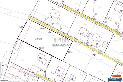 Działka 2197 m² pod zabudowę jednorodzinną, media w ulicy działka Emów, Sosnowa