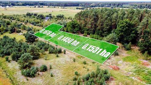 Sprzedam działkę 1450 m² w Wysokiej - las, przyłącza, atrakcyjna cena działka Wysoka