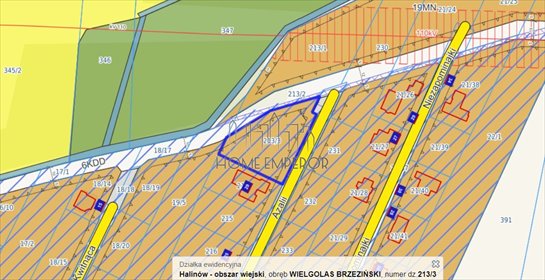 działka na sprzedaż 2125m2 działka Wielgolas Brzeziński, Azalii