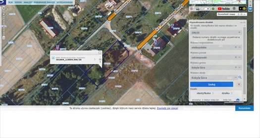 działka na sprzedaż 2043m2 działka Kobyla Góra