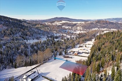działka na sprzedaż 1046m2 działka Rycerka Górna