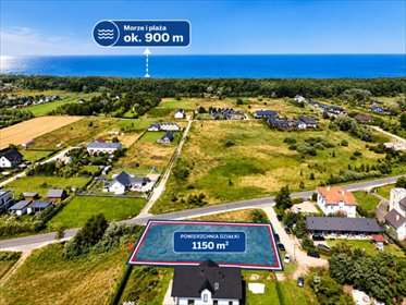 Działka inwestycyjno-budowlana 1150 m² w Mielenku - blisko plaży działka Mielenko, Lipowa