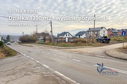 działka na sprzedaż 1390m2 działka Międzyrzecze Górne