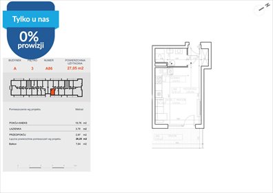Nowoczesny apartament 27,08 m² w Bielawach (system smart home) mieszkanie Bydgoszcz, Bielawy, Jana Karola Chodkiewicza