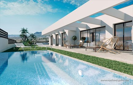 Nowoczesne domy z panoramicznym widokiem na Benidorm i morze dom Finestrat