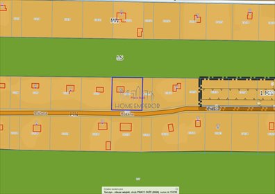 Działka z domkiem i mediami, 1273 m², plan MN działka Prace Duże, Różana