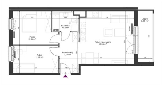 mieszkanie na sprzedaż 61m2 mieszkanie Kraków, Podgórze Duchackie, Walerego Sławka