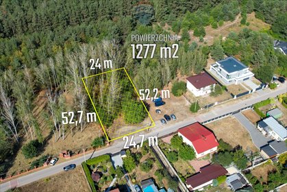 działka na sprzedaż 1277m2 działka Konstancin-Jeziorna, Akacjowa