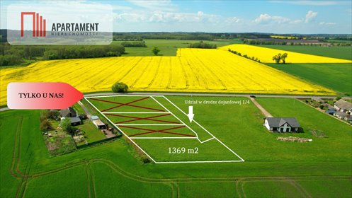 działka na sprzedaż 1369m2 działka Zalesie