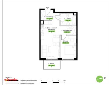 mieszkanie na sprzedaż 48m2 mieszkanie Poznań, Jasielska