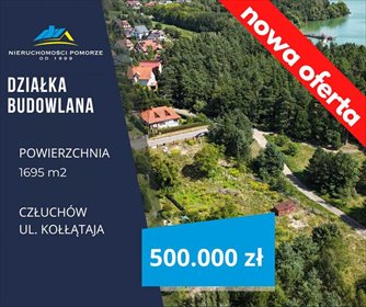 działka na sprzedaż 1695m2 działka Człuchów, Kołłątaja