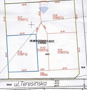działka na sprzedaż 611m2 działka Ruda, Teresińska