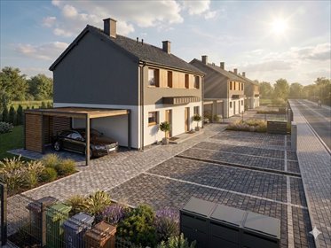 Nowoczesny bliźniak z ogrzewaniem podłogowym i dużą działką dom Zaczernie