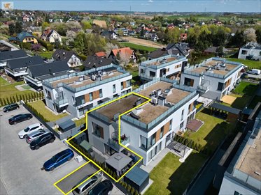 Dwupoziomowy apartament z ogrodem i tarasem na dachu mieszkanie Węgrzce, Warszawska Gajówka Rejów