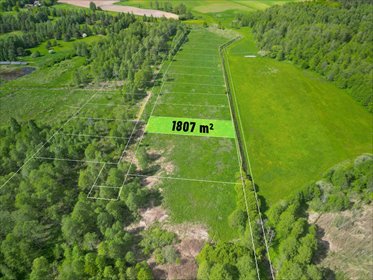 Działka 1807 m² z dostępem do jeziora i lasów działka Skomętno Wielkie