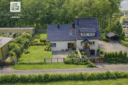 Nowoczesny dom bliźniak 102 m² przy lesie (Kiełpino) dom Kiełpino