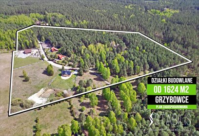 działka na sprzedaż 1624m2 działka Grzybowce
