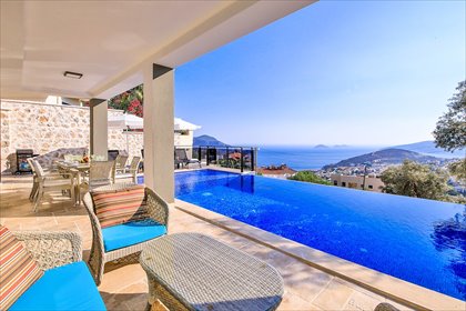Luksusowa willa z basenem, widokiem i sauną dom Kalkan, Kalkan, Kaş, Antalya