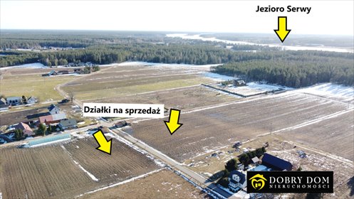 Działka nad Jeziorem Serwy 1001 m² - dostęp do wody zapraszam działka Macharce