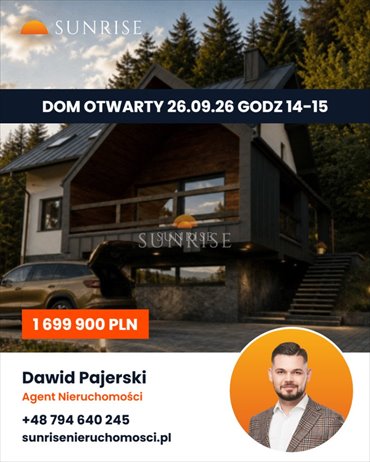 Dom z panoramicznym widokiem na góry (160,7 m², działka 550 m²) dom Zawoja