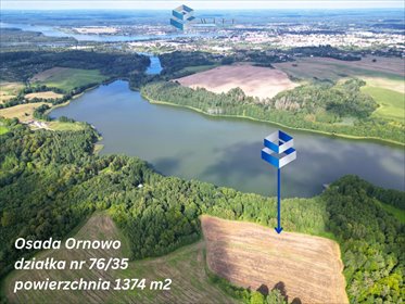 Zapraszam do zakupu działki nad jeziorem Morliny 1374 m² działka Ornowo