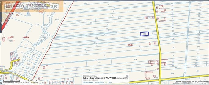 działka na sprzedaż 1050m2 działka Wójty