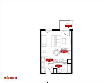 Nowoczesne studio na Jeżycach z możliwością podziału mieszkanie Poznań, Jeżyce, Klemensa Janickiego