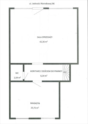 Polecam lokal handlowo-usługowy 92 m² po remoncie, klimatyzacja lokal użytkowy wroclaw, Śródmieście, Nadodrze, Jedności Narodowej