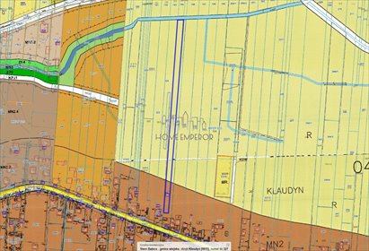 Działka 3 329 m² z planem pod zabudowę i media w Klaudynie działka Klaudyn, plut. Józefa Ciećwierza