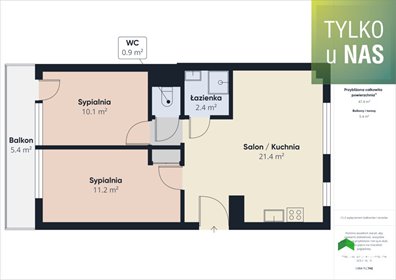 mieszkanie na sprzedaż 48m2 mieszkanie Białystok, Dziesięciny, Gajowa