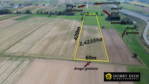 działka na sprzedaż 24235m2 działka Zambrów