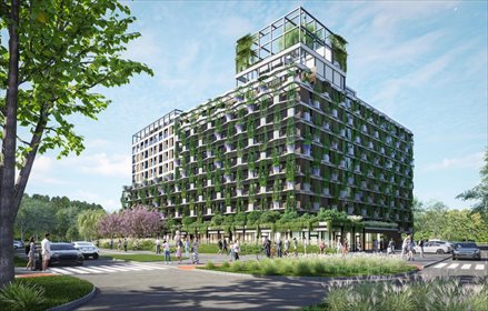 Przestronny 182 m² apartament z tarasami i zieloną elewacją mieszkanie Katowice, Dąbrówka Mała, Wiertnicza