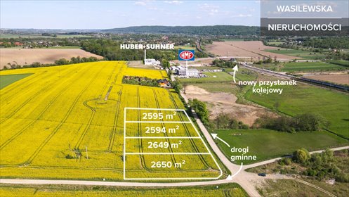 działka na sprzedaż 2650m2 działka Pisary