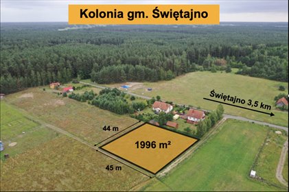działka na sprzedaż 1996m2 działka Kolonia
