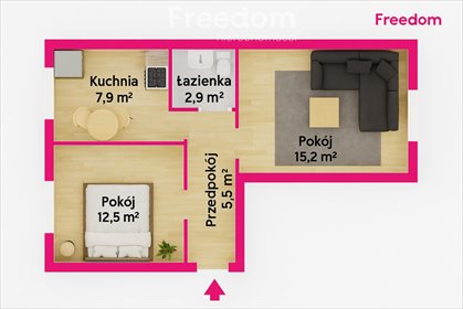 mieszkanie na sprzedaż 46m2 mieszkanie Koniecpol, Robotnicza