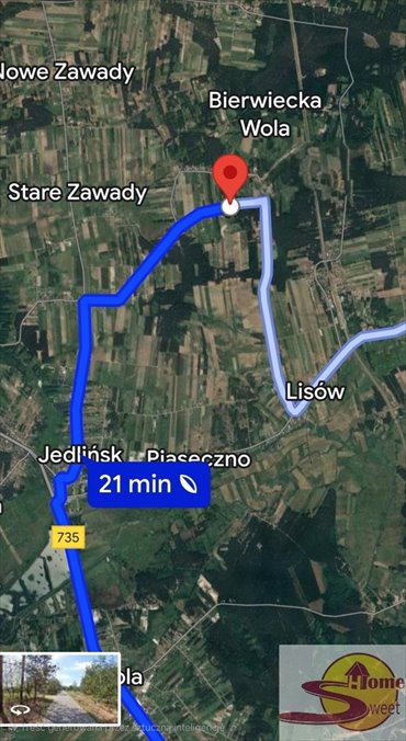 Działka 4051 m² z lasem i mediami, blisko nowych domów działka Bierwiecka Wola