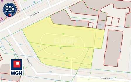 działka na sprzedaż 1441m2 działka Ostrów Wielkopolski, Partyzancka, Partyzancka