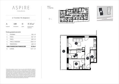 mieszkanie na sprzedaż 49m2 mieszkanie Bydgoszcz, Toruńska