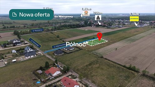 Działka budowlana 1000 m² w Wola Rasztowska (WZ) działka Wola Rasztowska, Marmurowa