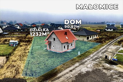 Nowoczesny dom 90,87 m² z dużą działką i funkcjonalnym układem dom Małomice, Makowa
