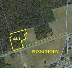działka na sprzedaż 17153m2 działka Przechody