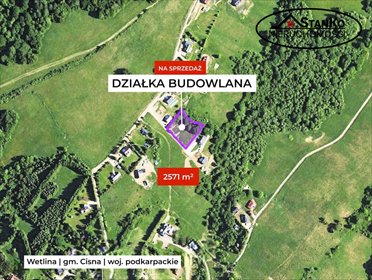 działka na sprzedaż 2571m2 działka Wetlina