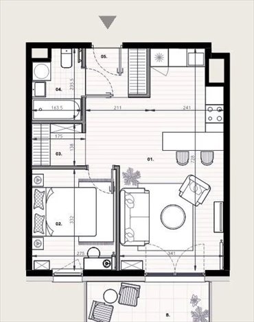 mieszkanie na sprzedaż 45m2 mieszkanie Warszawa, Mokotów, Kierbedzia