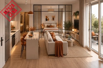 Do sprzedania funkcjonalne 1/2 pokoje z balkonem 8 m² w Krakowie mieszkanie Kraków, Podgórze