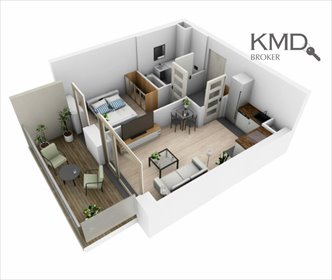 mieszkanie na sprzedaż 32m2 mieszkanie Lublin, Ponikwoda, Narcyzowa