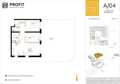 mieszkanie na sprzedaż 56m2 mieszkanie Wrocław, Maślice, Rędzińska