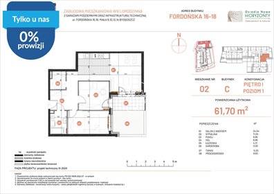 Przestronne 3-pokojowe mieszkanie na sprzedaż w Bydgoszczy mieszkanie Bydgoszcz, Fordońska