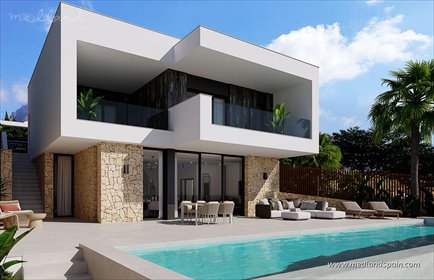 Nowoczesna villa z panoramicznym widokiem na Costa Blanca dom Finestrat